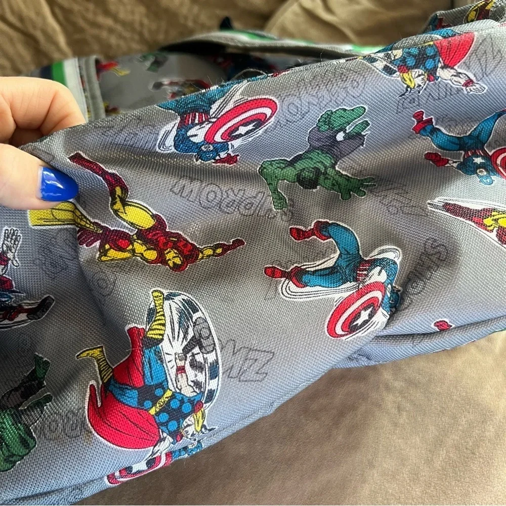 Pottery Barn Kids Marvel Comics Backpack with Roman engraving